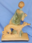 Borzoi   Lady  Art Deco 13  Dog Figurine   sale       