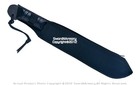 Blackened Carbon Steel Machete Battle Ready Short Sword Dagger Fixed Blade Knife