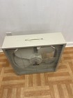 Vintage Ge Box Fan 20  Metal Frame Portable 3 Speed Window Floor Fan Mid Century