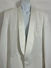 Formal Wear By Raffinati Size 39s White Tuxedo Jacket Notched Satin Lapels