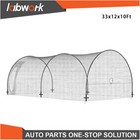 Labwork 33x12x10ft Softball Baseball Cage Net And Frame Heavy Duty Pitching Cage