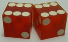 Vintage Dice Used At The Sahara Hotel   Casino Las Vegas  Nv
