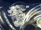 Glass Pillar Candle Holder-swirls holiday Design-frosted Images-