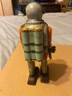 Vintage Nomura Tin Robot Wind Up -works- Toy Robot Space Commando