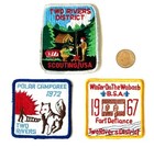 Boy Scout Two Rivers Patch Lot Of 3 Husky Sled Dog Fort Defiance Wasbash Vintage