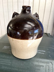 Benton  Myers   Co   Cleveland Ohio Antique Stoneware Jug With Wooden Handle