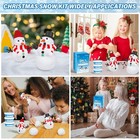 Christmas Craft Snowman Kit  3 Pack Diy Snowman Craft Kit For Kids  Build A Snow