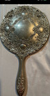 Vintage Silver Plated Hand Mirror  Brush   Comb Set