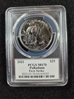      2021  25 Palladium American Eagle Pcgs Ms70 First Strike Coin