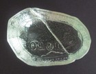 1876 Centennial Providence Inkstand Souvenir Plymouth Rock Glass Paperweight
