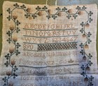 Antique Sampler Fine Embroidery Needlework 1821