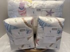 Pottery Barn Full queen Quilt   Two Standard Shams Bailey Mermaid Nip