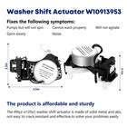 W10913953 Washer Shift Actuator  Fit For W11481722 W10597177 W10815026 W11398781