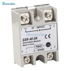 Ssr Dc3-32v To Ac24-380v 25a 40a 60a Ssr-25da 40da 60da Solid State Relay Module