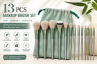 13pcs Makeup Brush Set Soft Synthetic Kabuki Foundation Powder Eyeshadow Brushes