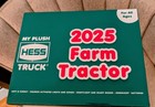 My Plush Hess Truck 2025 Farm Tractor -  In Stock   For Holiday Gift Giving  