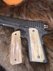 1911 Full Size Pistol Grips Genuine Camel Bone Natural Texture And Color  627c 