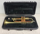 Vintage Brass Vincent Bach Usa Tr-300 Brass Trumpet Horn W  Hard Case Student
