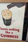 Guinness Vintage Framed Sign There Is Nothing Like A Guinness Irish Large  32x26