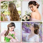 Floral Western Hair Claw Clips For Women Large Clip For Thick Hair Flowers Bi   