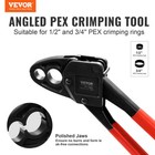 Pipe Crimper Tool Kit Angle Dual Head Combo Pex Crimping For 1 2  And3 4  Copper