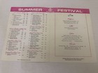 Vintage Elvis Presley 1970 International Summer Festival Las Vegas Souvenir Menu