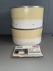 Tpo Pressure Sensitive Russ 6  X 100  Tape Roll White 303373 - 2 New Rolls
