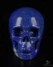 Skullis 2 0  Lapis Lazuli Hand Carved Crystal Skull Realistic Top Quality