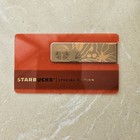 China Starbucks 2017 Special Edition Card Metal Strip Card