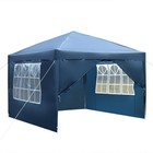 10 x 10  Ez Pop Up Gazebo  Canopy Tent Foldable Event Waterproof Blue