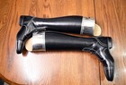 Secchiari  New  Silver Top Tall Field Boots  Black  38   usa 7 5 
