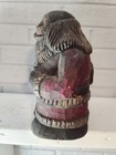 9  Painted Old Mold Santa Claus Woodcarving Paper Mache Figurine