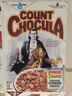 Ultra Rare Banned 1987 Count Chocula Cereal Box Bela Lugosi - Star 