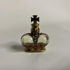 Vintage Deluxe Prince Matchabelli 1 4 Fl Oz Gilded Crown Bottle W  Glass Stopper