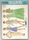 6999 Simplicity Sewing Pattern Uncut Dress Jumper Size 18 5 41b Vintage 1970s