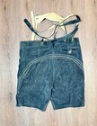 Livergy Men s German Lederhosen Suede Shorts W  Suspenders Oktoberfest Size 48 M