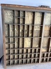 Antique Letterpress Printer Tray Wood Type Drawer Shadow Box Display 17 5    X 22   