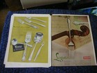6 Vintage Towle Sterling Silverware Print Ads 1951-1962  Large Magazine Ad