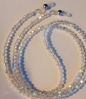 Eyeglass Chain 27  Clear Ab Crystal Beaded Holder Strap Reading Glasses Icandy