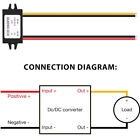 2pcs Waterproof Dc-dc Step Down Converter 12v To 5v 3a Power Supply Module 15w