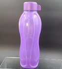 Tupperware 3 Piece Eco Water Bottle Sandwich   Snack Container 210b Purple New