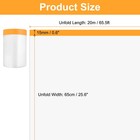 12 Rolls Pre-taped Masking Film 25 6 x65 6ft Tape And Drape Plastic Drop Cloth