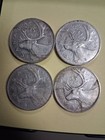 1950 Silver Canadian Quarter Coin Lot Of 4 Better Date  800 Items Circulated