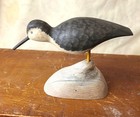 Hand Carved Shorebird Signed Jeff Jester Chincoteague Va   W  Driftwood Stand