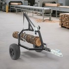 1600lbs Log Trailer Heavy-duty Atv Log Skidding Arch   Holder Set W  Wheels New