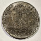 1885 Philippines 50 Centavos Spanish Colony Silver Alfonso Xii Type Coin