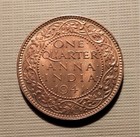 India-british-1941 -nice Bu 1 4 Anna-geo V- 2nd Head- Calcutta Mint- Km 531 Hgk