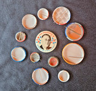 Vintage Us Political Campaign Pinback Buttons Lot Of 12 Fdr Willkie Hoover Taft