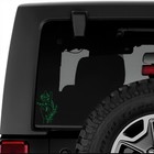 Boho Hand Floral Peace Sign Car Window Decal Waterproof Vinyl Decal Sticker