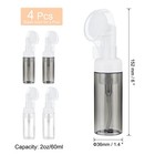 4pcs Facial Cleanser Foaming Bottle  Clear clear Black